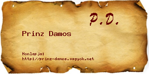 Prinz Damos névjegykártya